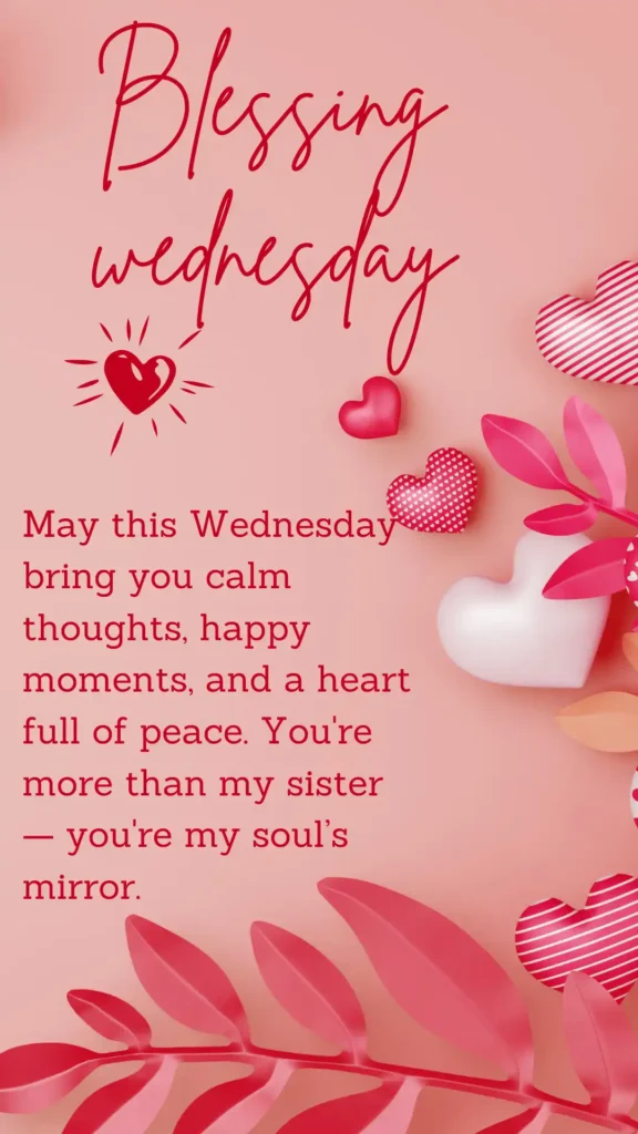 spiritual Wednesday quotes for sister